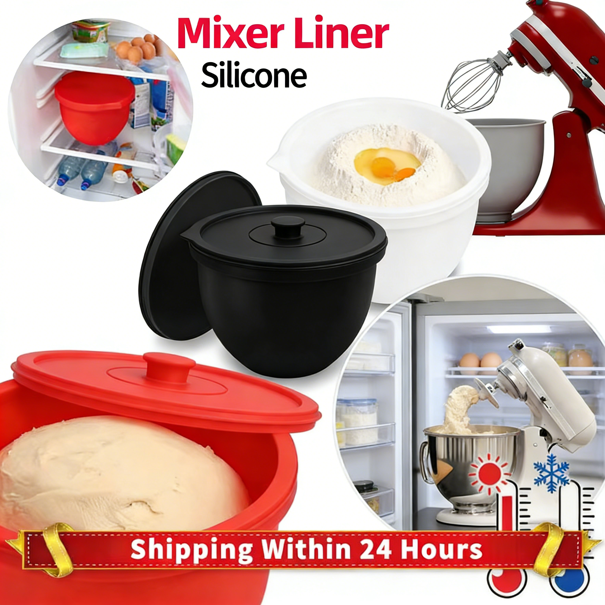Kitchen Aid Baking Mixer - 1PC Universal Silicone Pad Liner for