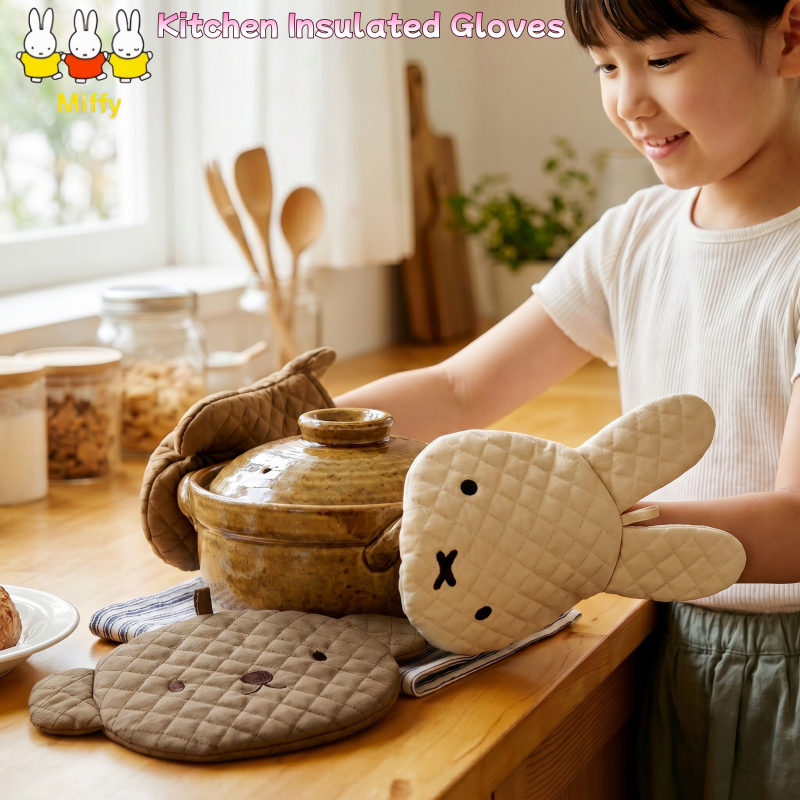 Kitchen Baking Gloves - Kawaii Miffy Insulated Kitchen Gloves Cartoon