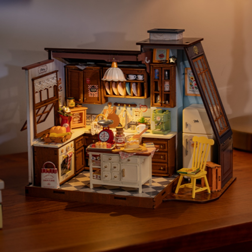 Baking Kitchen Robotime - Robotime Rolife Baking Kitchen DIY Miniature