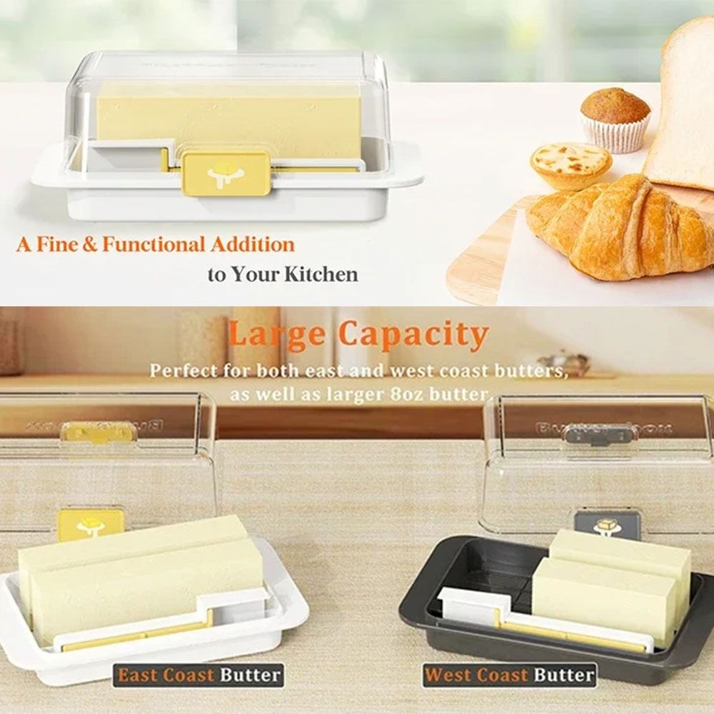 Clear Lid Butter Storage Box D - Kitchen Baking Containers 리뷰 및 가격
