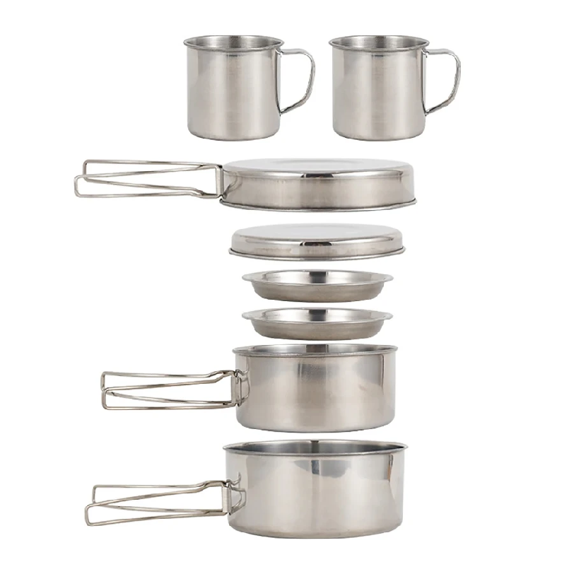8pcs/Set Camping Cookware Mess - Kitchen Baking Pan Set 리뷰 및 가격