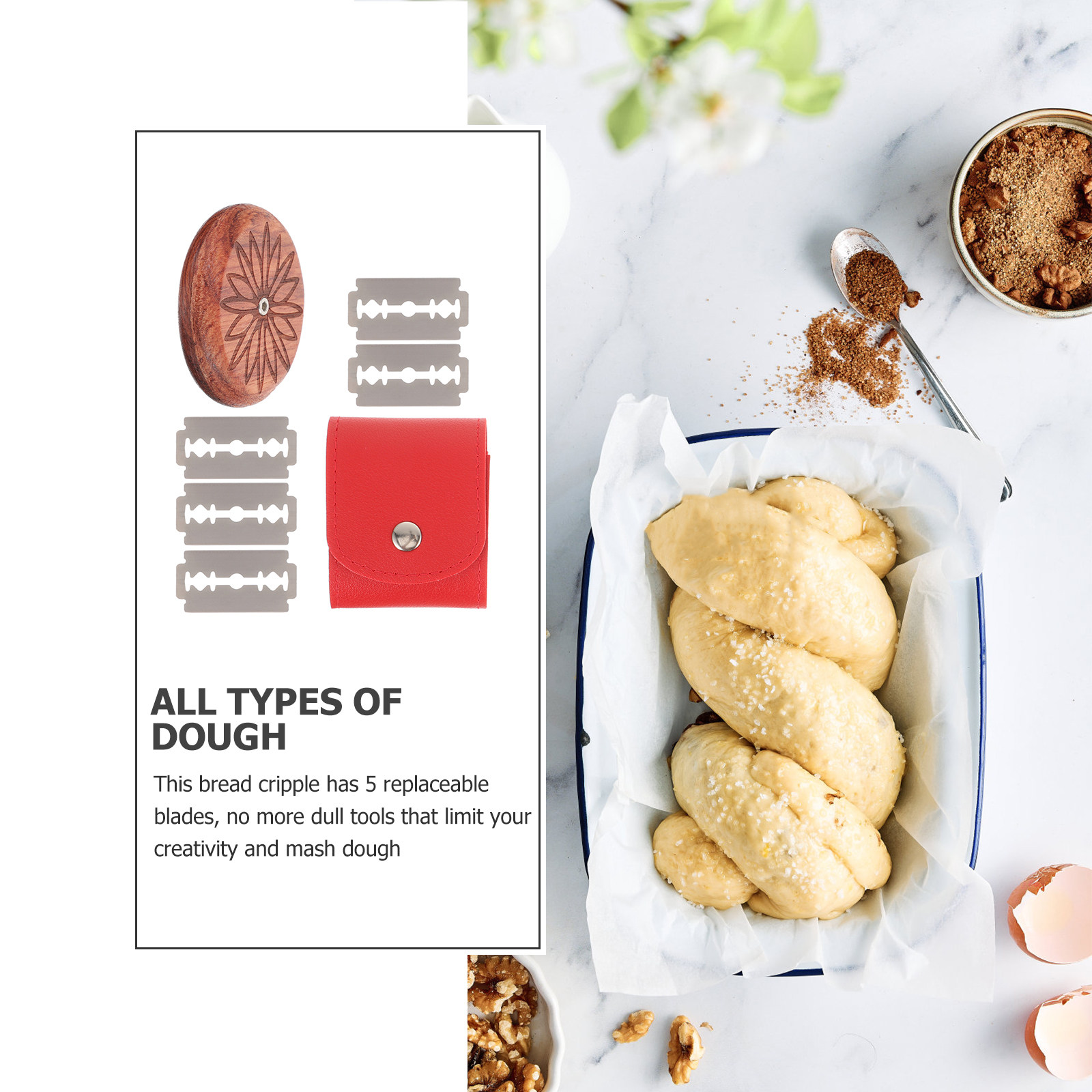 1 Set Of Wooden Bread Scoring  - Baking Kitchen Set 리뷰 및 가격