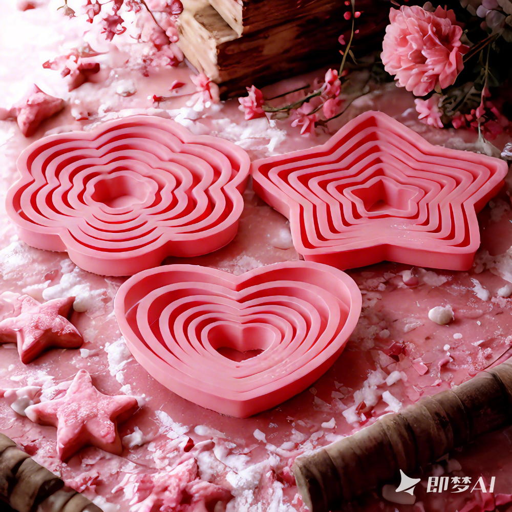 1set/3sets Pink Heart Star Flo - Baking Kitchen Set 리뷰 및 가격