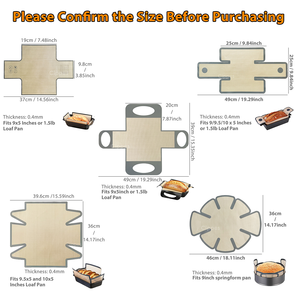 Silicone Bread Loaf Pan Liners - Kitchen Baking Pans 리뷰 및 가격