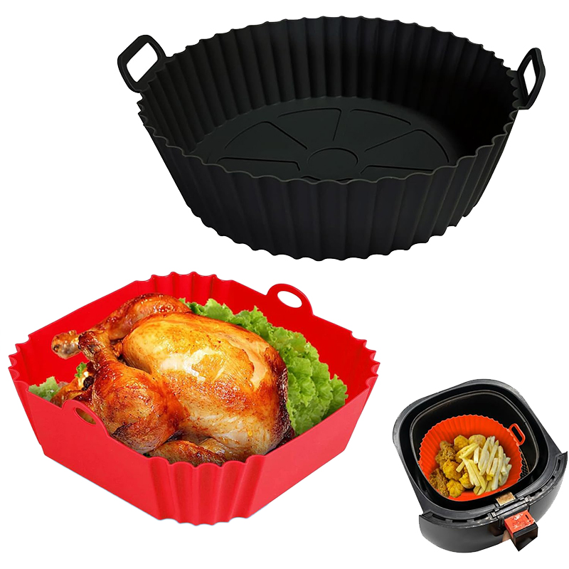 Air Fryer Silicone Liners Pot  - Kitchen Baking Pans 리뷰 및 가격