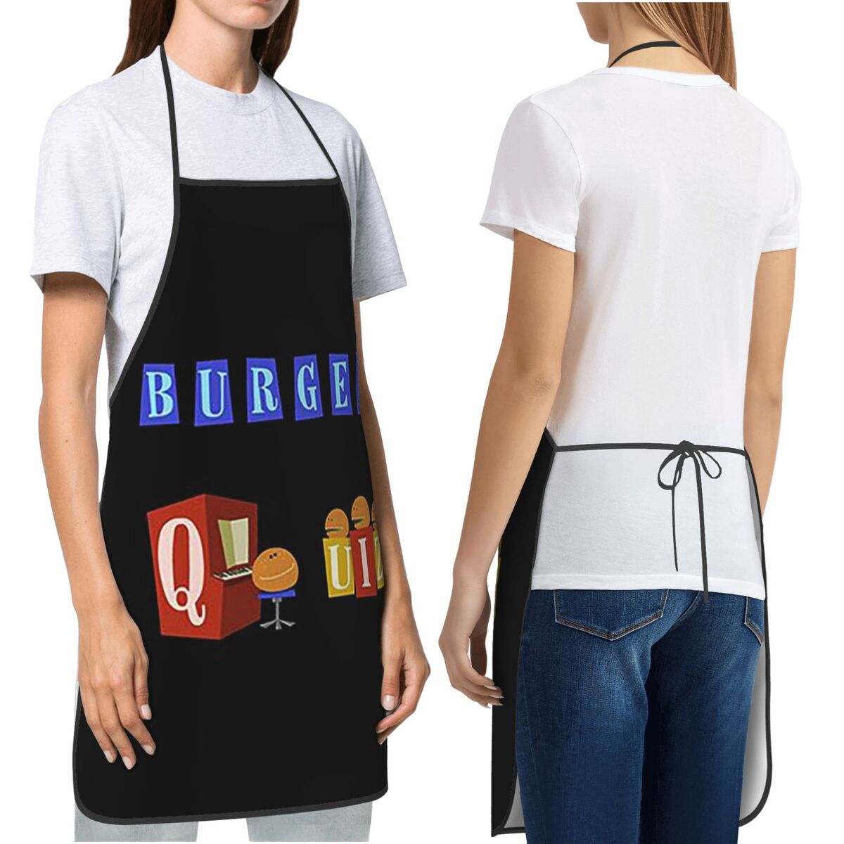 Burger Quiz New Logo Aprons Ch - Kitchen Quiz 리뷰 및 가격