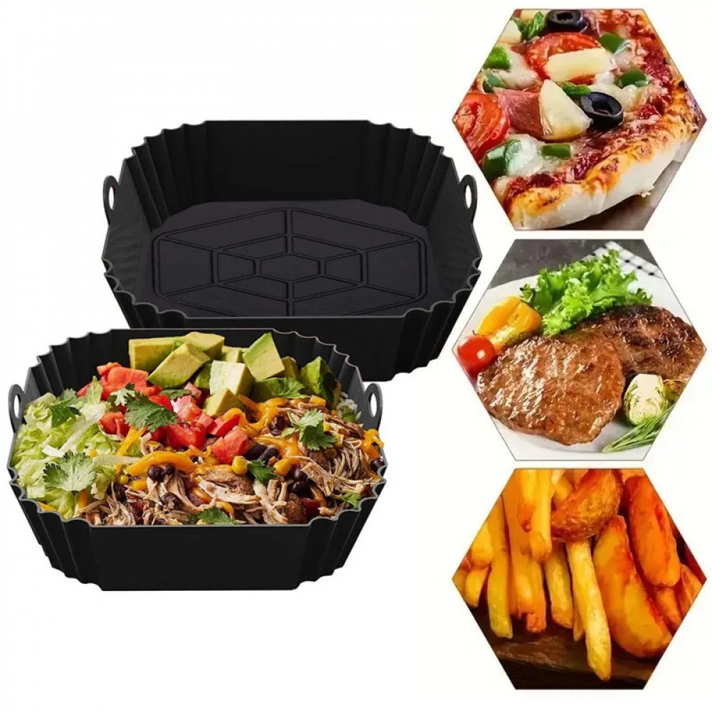 1Pc Silicone Air Fryer Pot Tra - Kitchen Baking Pans 리뷰 및 가격