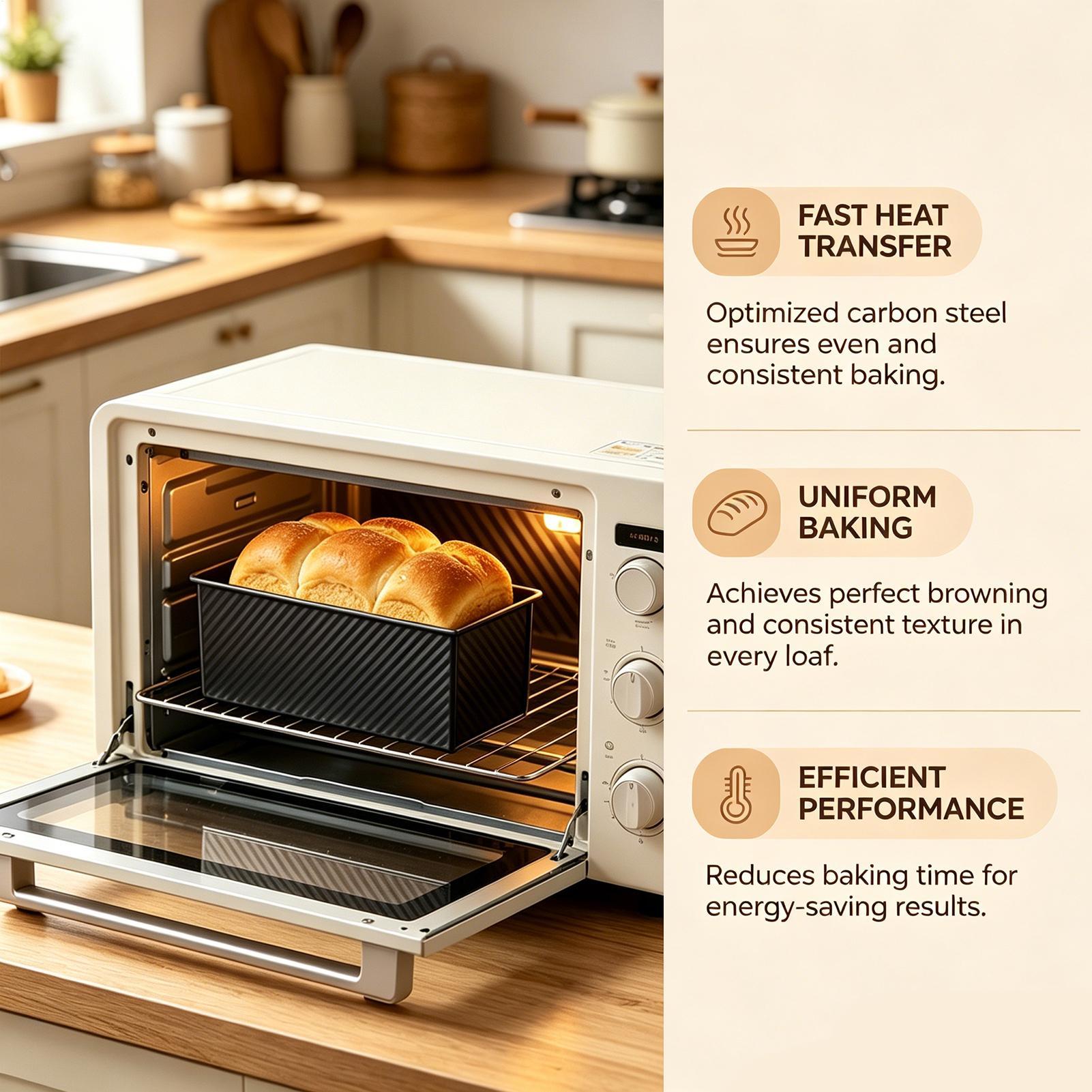 Bread Baking Pan Corrugated Ca - Kitchen Baking Pans 리뷰 및 가격