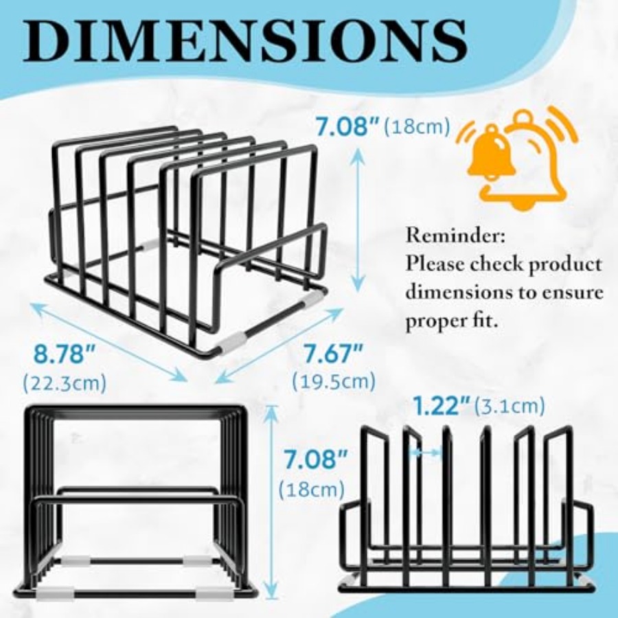 Cutting Board Organizer Rack w - Kitchen Cabinet Baking Sheet Organizer 리뷰 및 가격