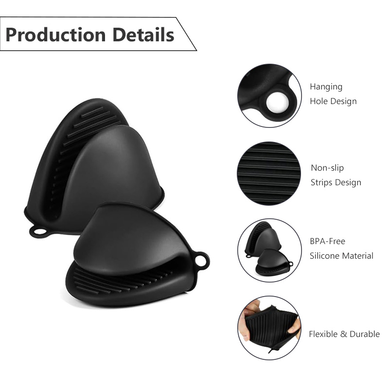 2 Pack Silicone Oven Mitts Pot - Kitchen Baking Pan Set 리뷰 및 가격