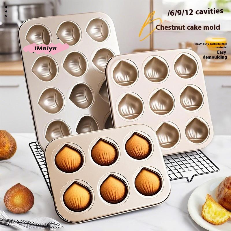6/9/12 Cavity Chestnut Shaped  - Kitchen Essentials Baking Tray 리뷰 및 가격