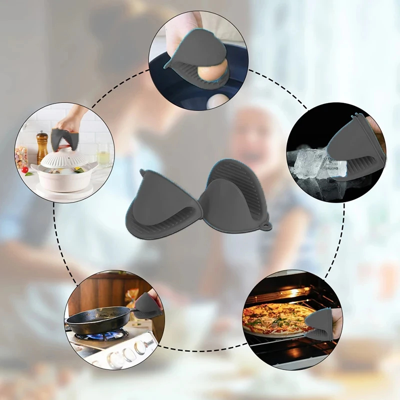 2pcs Mini Oven Gloves Silicone - Kitchen Baking Gloves 리뷰 및 가격