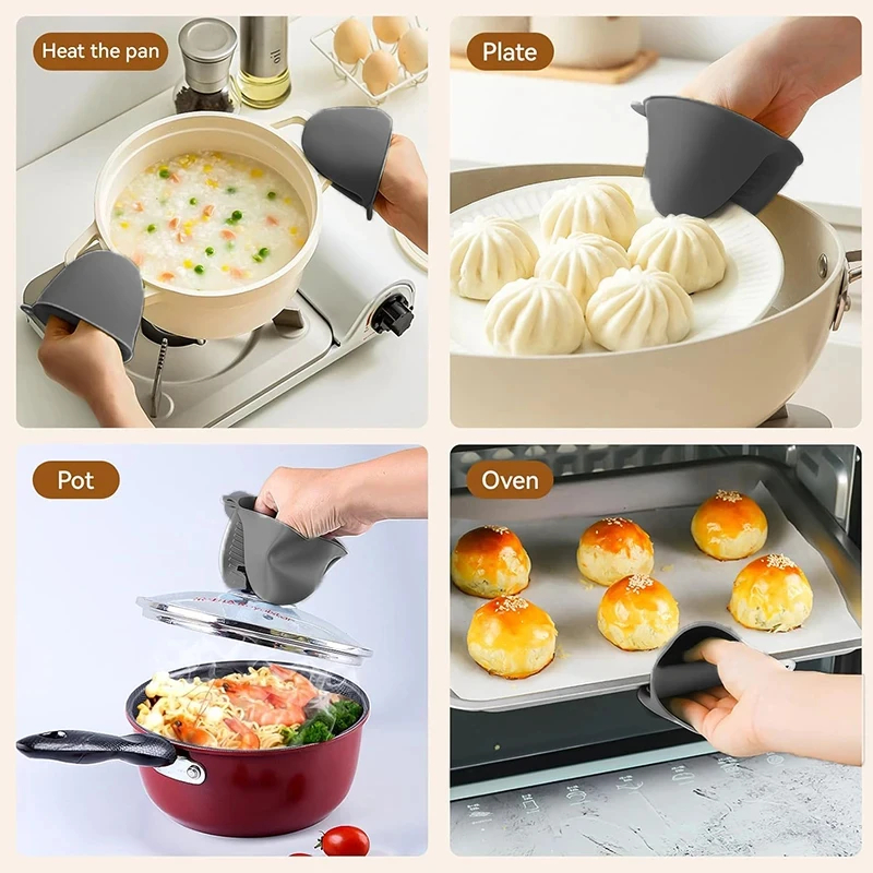 2pcs Mini Oven Gloves Silicone - Kitchen Baking Gloves 리뷰 및 가격
