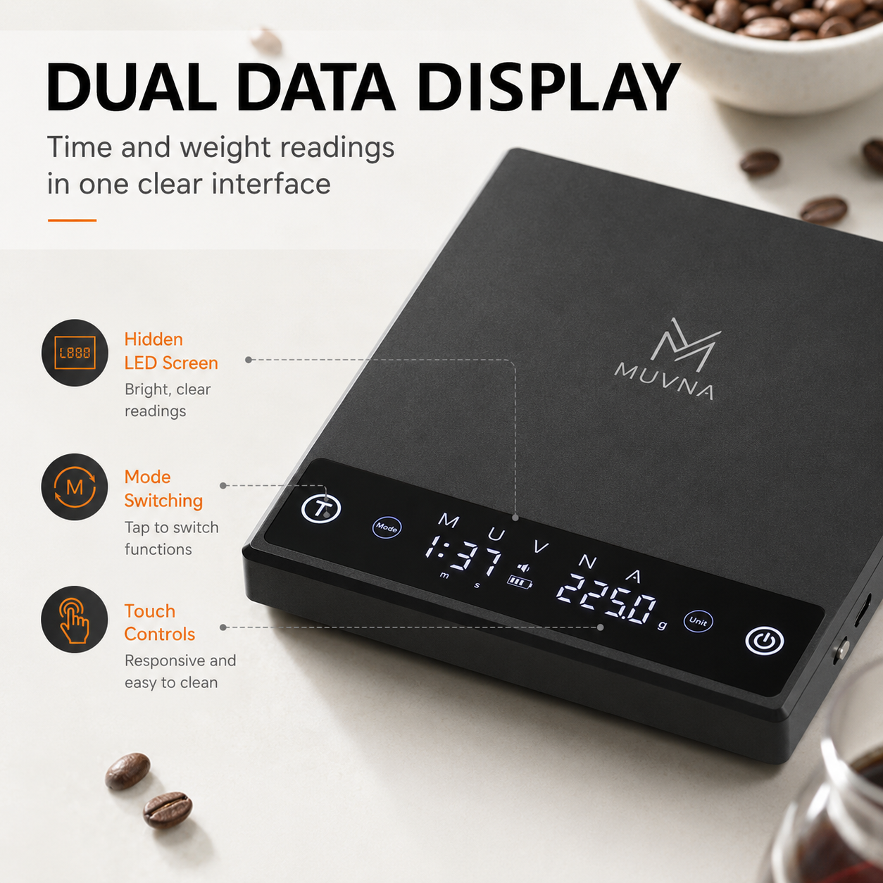MUVNA Coffee Scale Espresso Sc - Kitchen Scale Precise 리뷰 및 가격