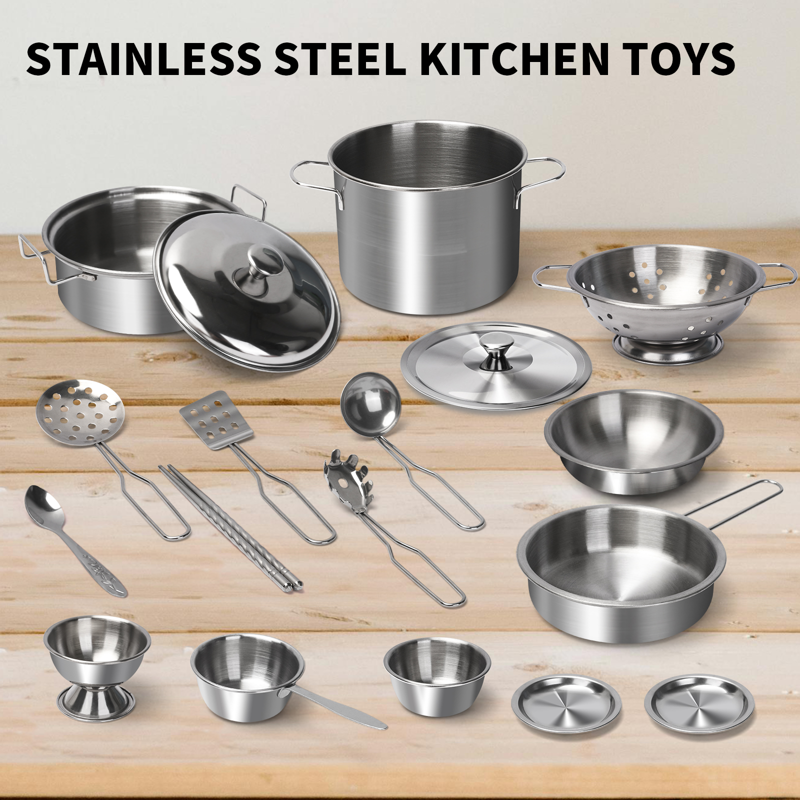 Stainless Steel Kids Kitchen T - Kitchen Baking Pan Set 리뷰 및 가격