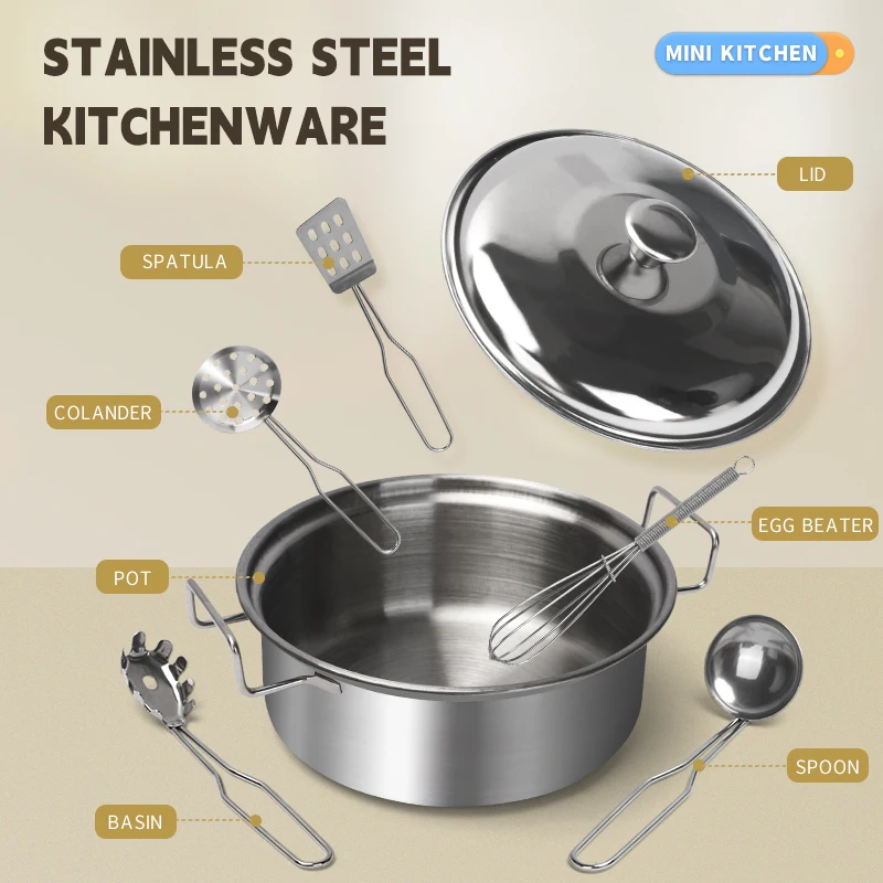 Stainless Steel Kids Kitchen T - Kitchen Baking Pan Set 리뷰 및 가격