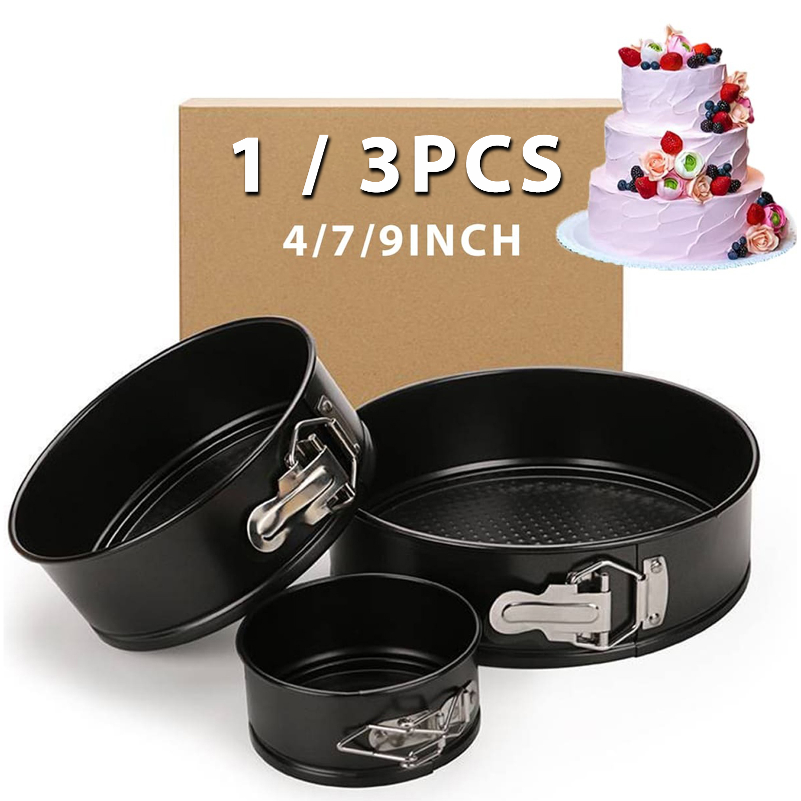 1PC, 3PCS Cake Pan Set, Round  - Kitchen Baking Pans 리뷰 및 가격
