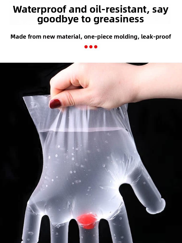 Disposable Thiened PE Plastic  - Kitchen Baking Gloves 리뷰 및 가격