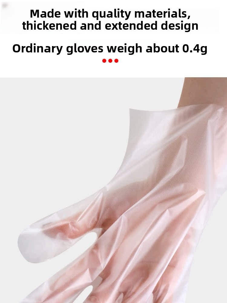 Disposable Thiened PE Plastic  - Kitchen Baking Gloves 리뷰 및 가격