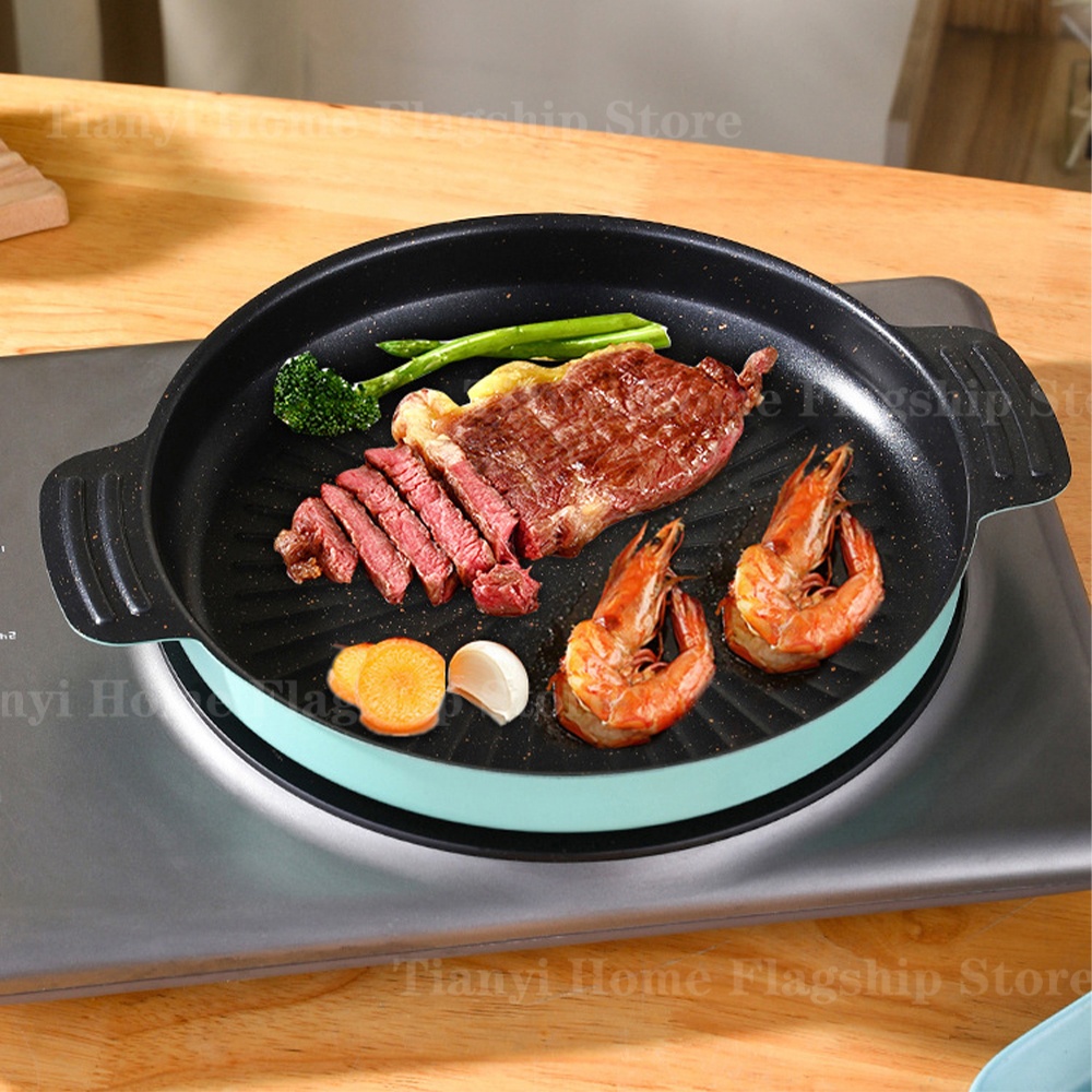 Grill Pan Round Non-Stick Barb - Kitchen Baking Containers 리뷰 및 가격
