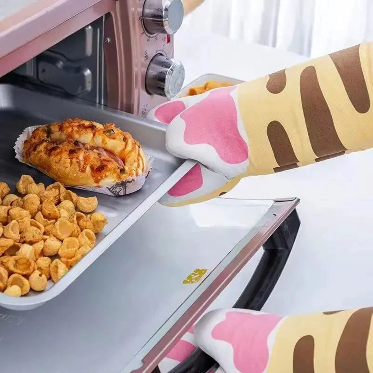 Microwave Long Cotton Gloves C - Kitchen Baking Gloves 리뷰 및 가격