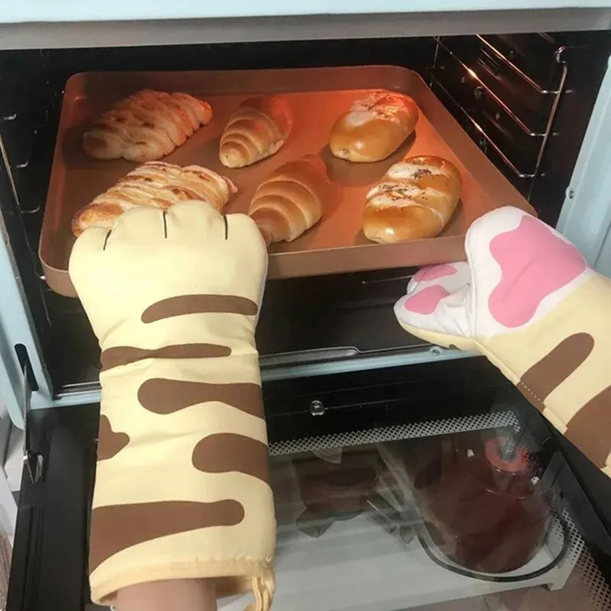 Microwave Long Cotton Gloves C - Kitchen Baking Gloves 리뷰 및 가격