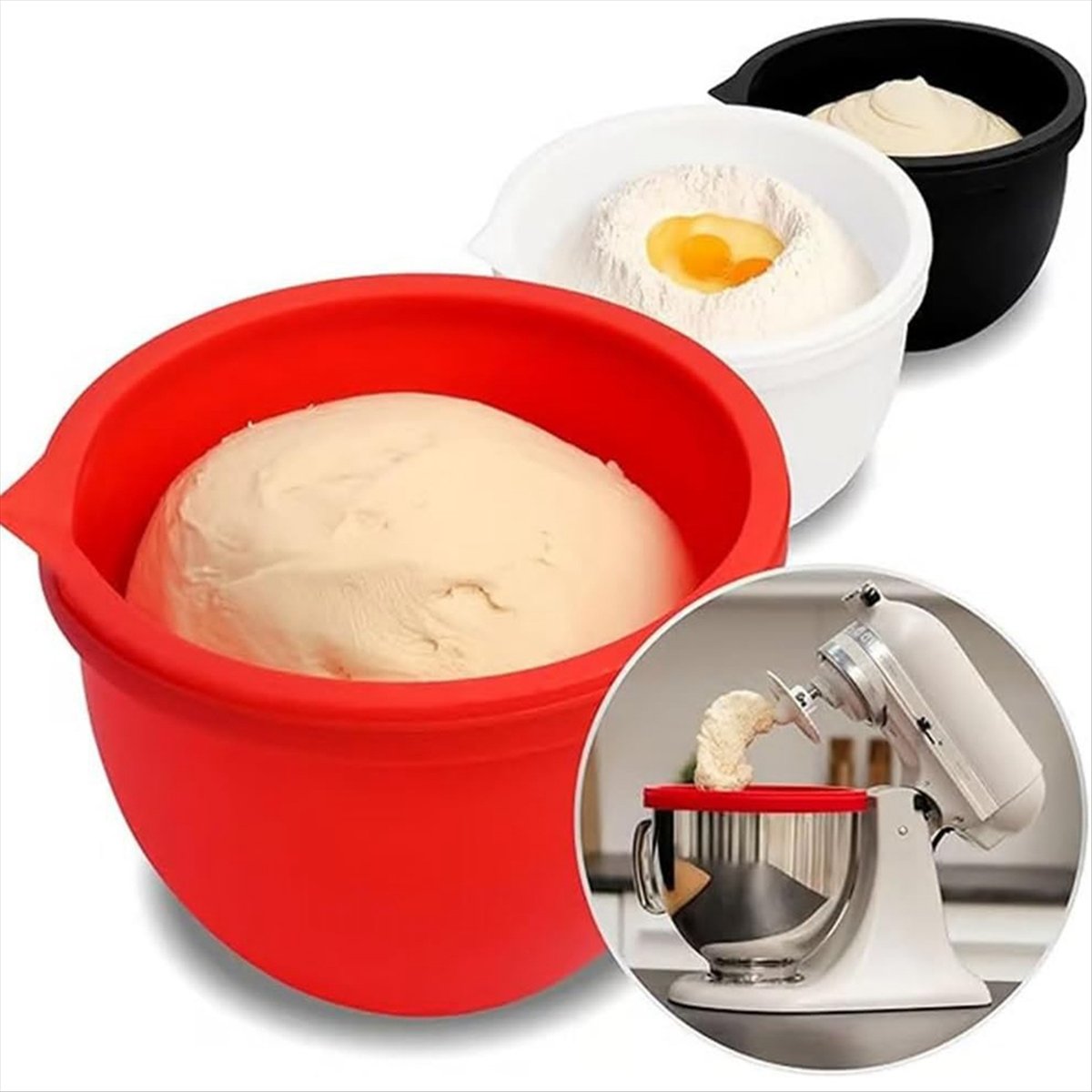 (A25M) 3pcs Silicone Liners fo - Kitchen Aid Baking Mixer 리뷰 및 가격