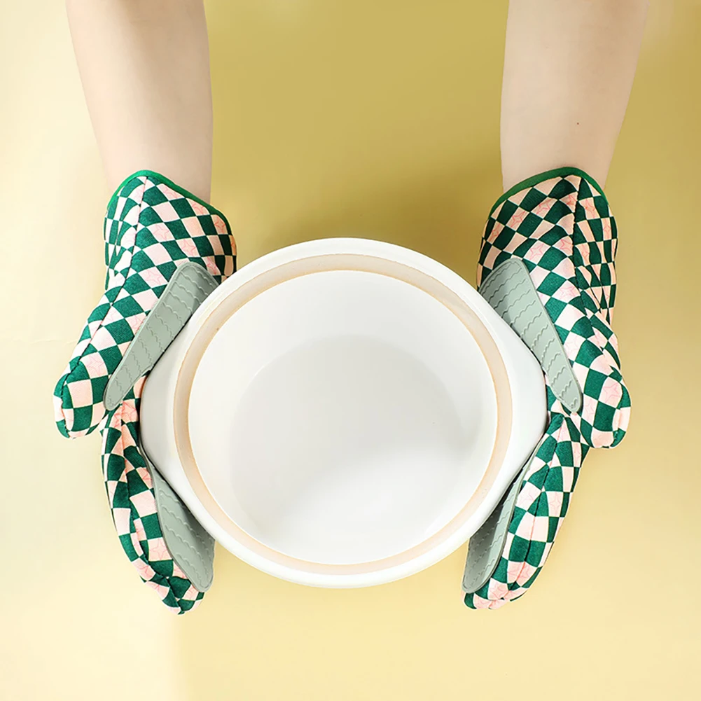 Silicone Oven Mitts Heat Resis - Kitchen Baking Gloves 리뷰 및 가격