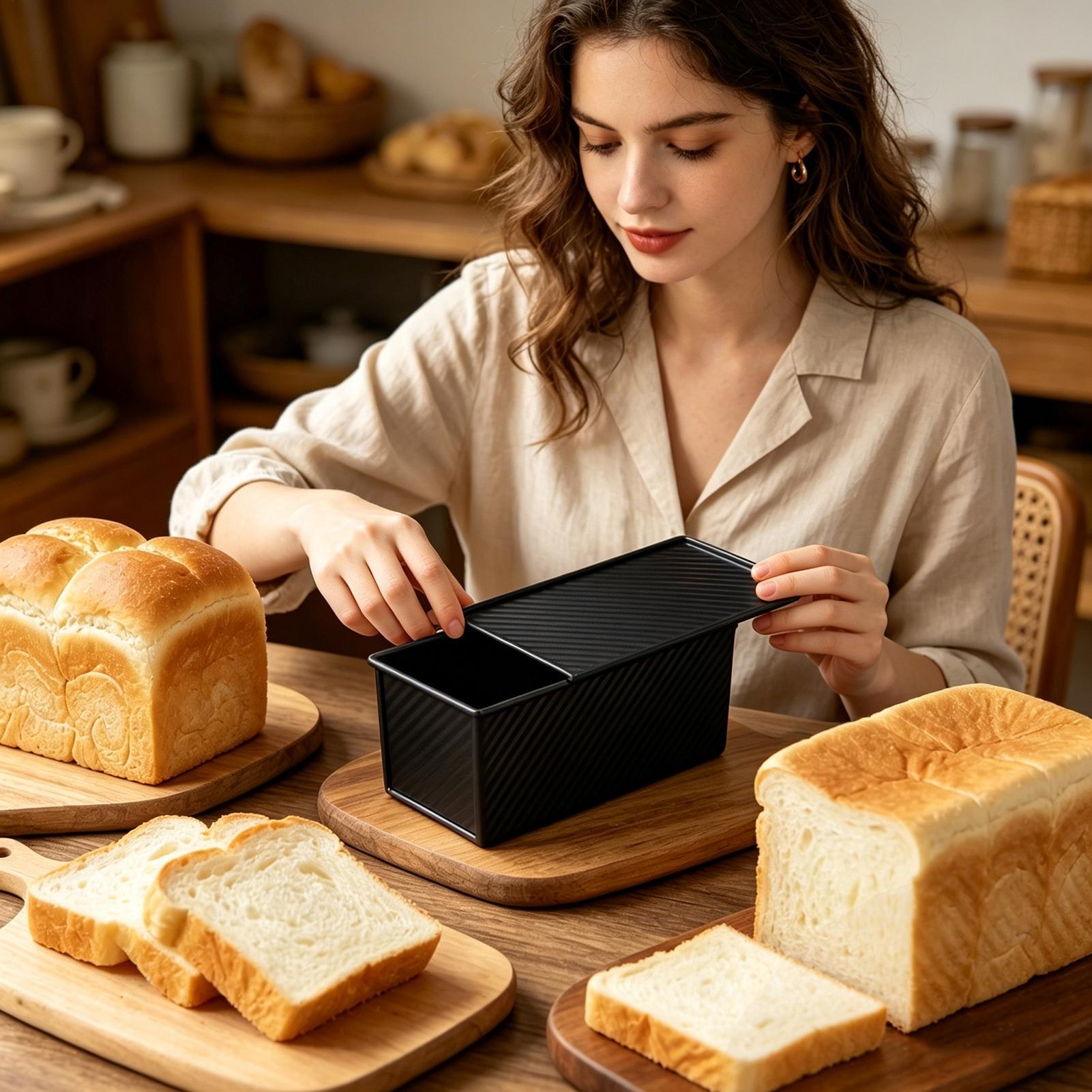 Loaf Pan With Lid Corrugated C - Kitchen Baking Pans 리뷰 및 가격