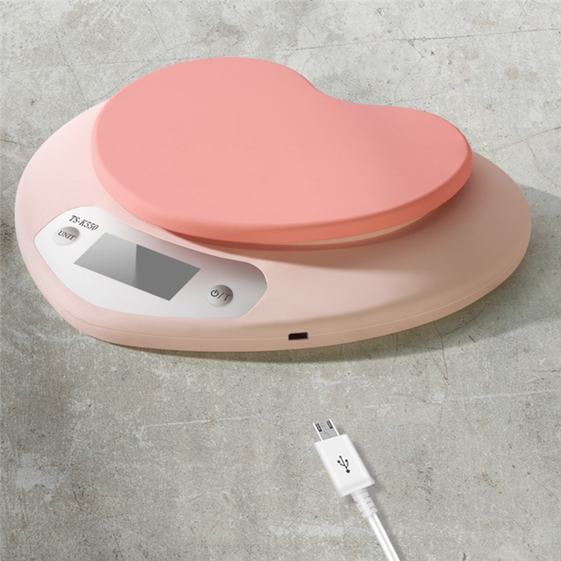 ABBZ-Portable Pink Heart-Shape - Kitchen Scale Precise 리뷰 및 가격