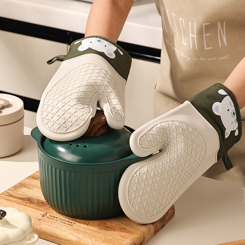 Silicone heat insulation glove - Kitchen Baking Gloves 리뷰 및 가격