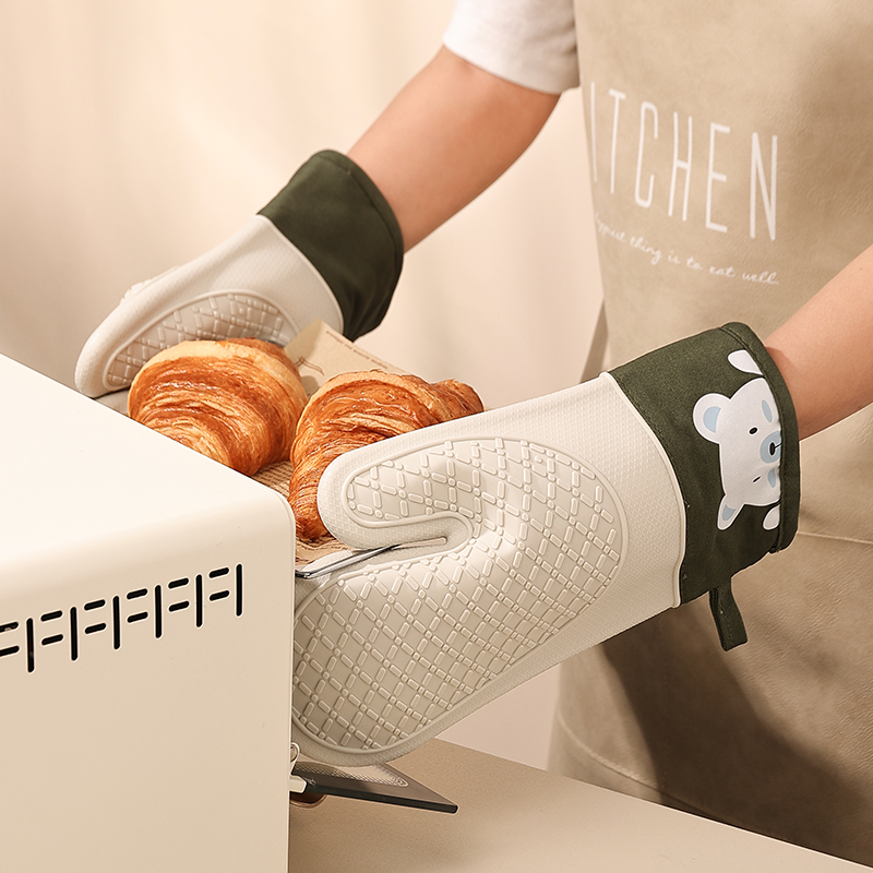Silicone heat insulation glove - Kitchen Baking Gloves 리뷰 및 가격