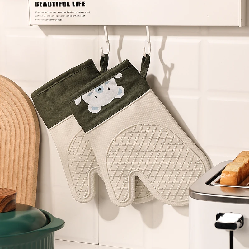 Silicone heat insulation glove - Kitchen Baking Gloves 리뷰 및 가격