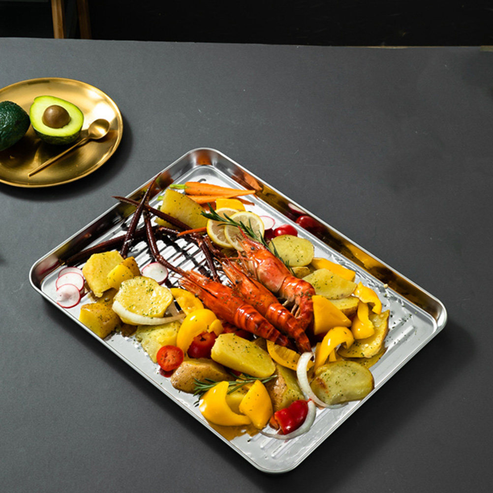 Stainless Steel Baking Pan Hea - Kitchen Essentials Baking Tray 리뷰 및 가격