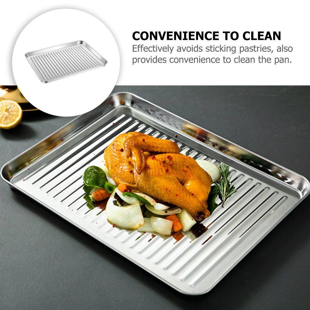 Stainless Steel Baking Pan Hea - Kitchen Essentials Baking Tray 리뷰 및 가격