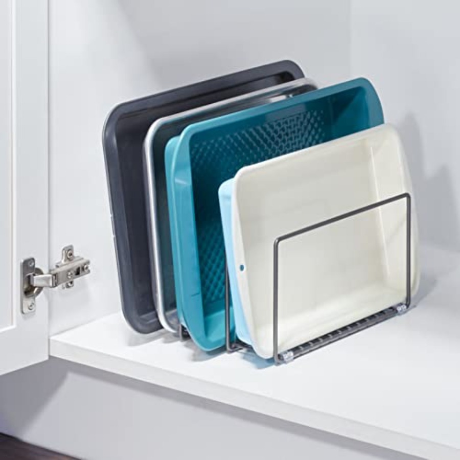Metal Pan Organizer for Kitche - Kitchen Cabinet Baking Sheet Organizer 리뷰 및 가격