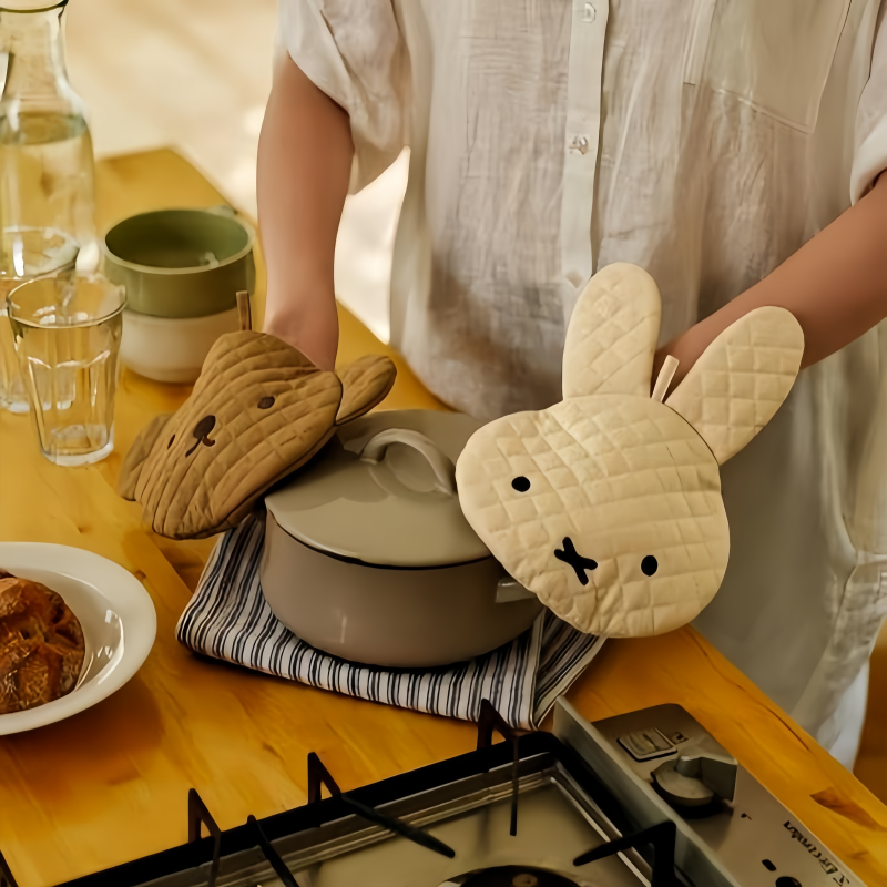 Kawaii Miffy Insulated Kitchen - Kitchen Baking Gloves 리뷰 및 가격