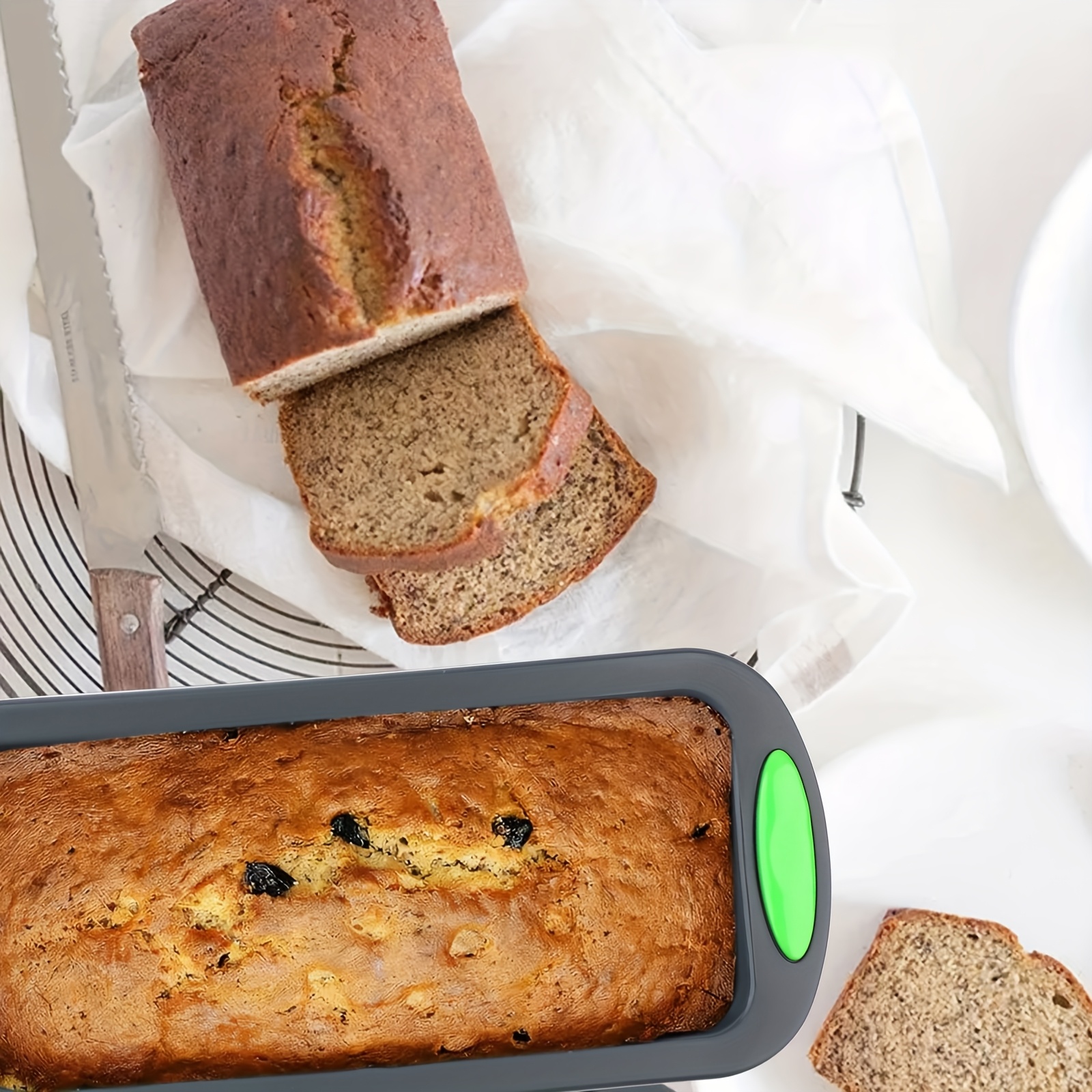 1pc Silicone Rectangular Bakin - Kitchen Essentials Baking Tray 리뷰 및 가격