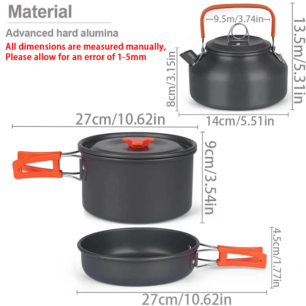1pcs/1set Camping Cookware Kit - Kitchen Baking Pan Set 리뷰 및 가격