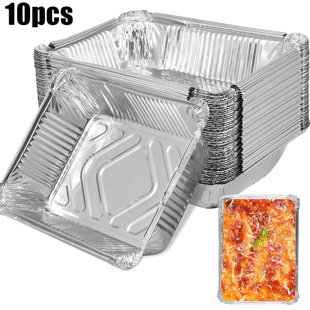 10PCS Disposable Aluminum Foil - Kitchen Baking Containers 리뷰 및 가격