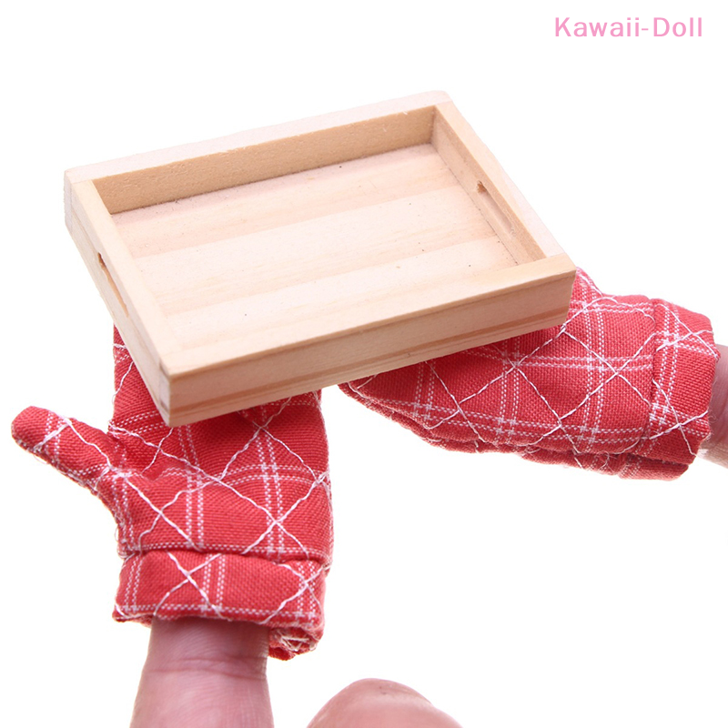 1Pair Doll Miniature Baking Gl - Kitchen Baking Gloves 리뷰 및 가격