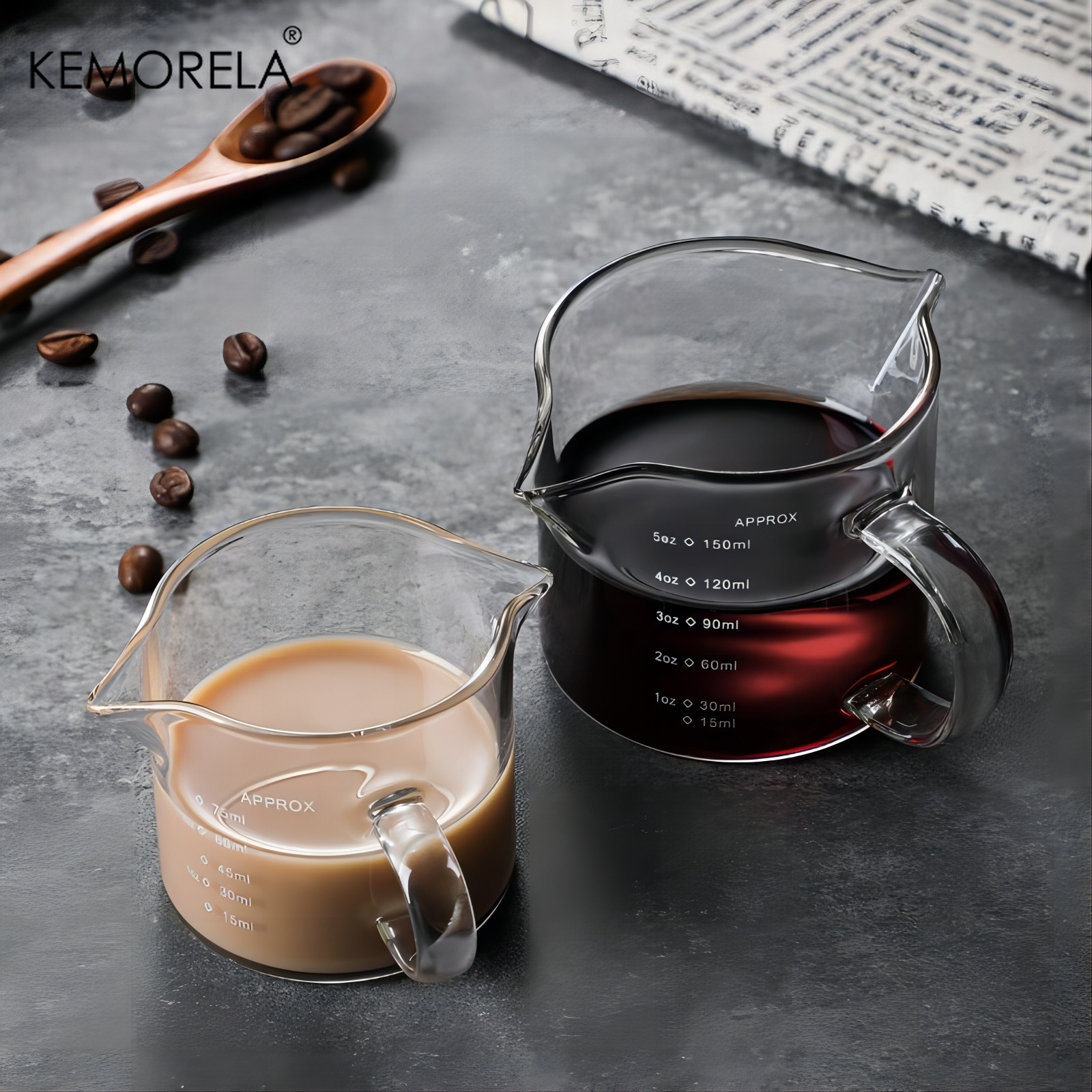 75/150ML Glass Measuring Cup W - Kitchen Baking Containers 리뷰 및 가격