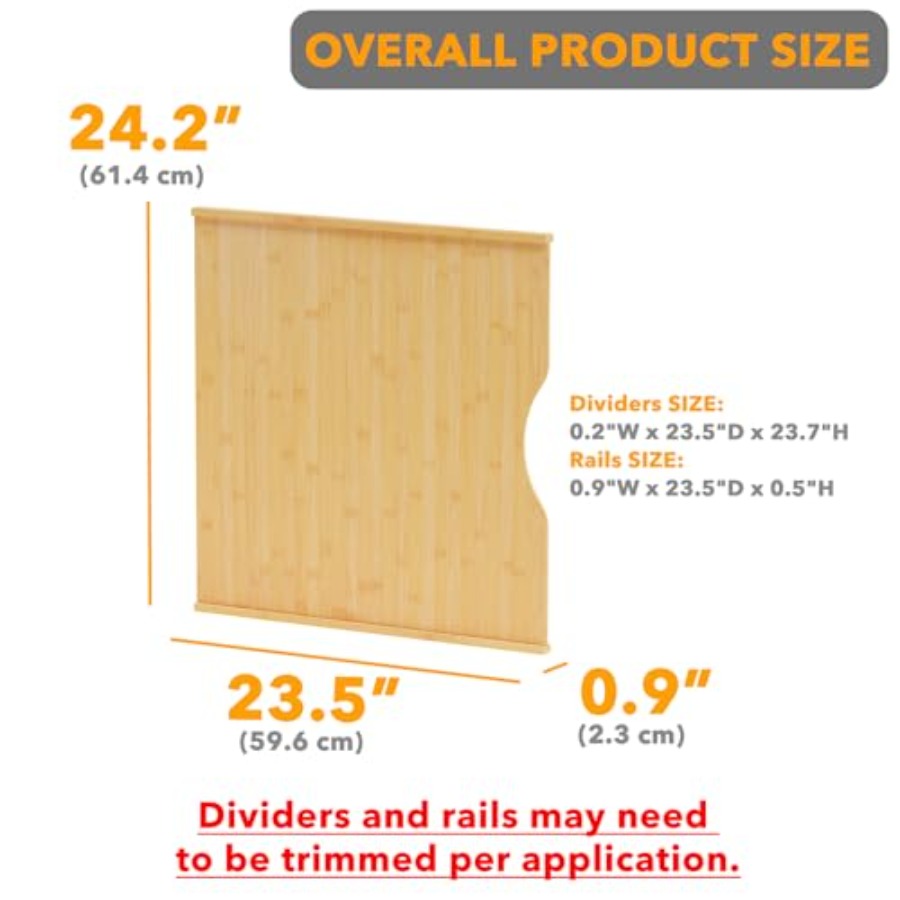 6 Pack Tray Dividers for Cabin - Kitchen Cabinet Baking Sheet Organizer 리뷰 및 가격