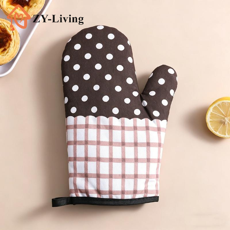 1Pcs Thickened Plaid Microwave - Kitchen Baking Gloves 리뷰 및 가격