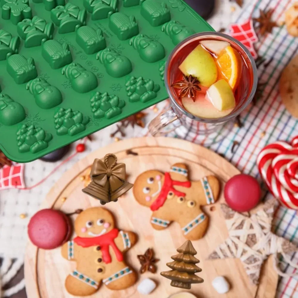 Christmas Silicone Chocolate M - Kitchen Baking Gloves 리뷰 및 가격