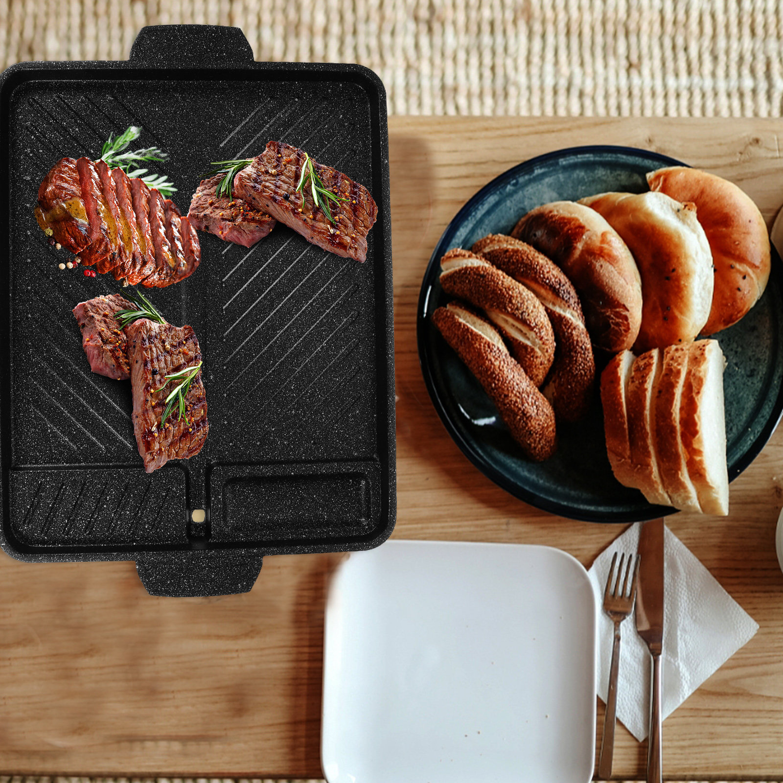 Grill Pan Nonstick Baking Tray - Kitchen Essentials Baking Tray 리뷰 및 가격