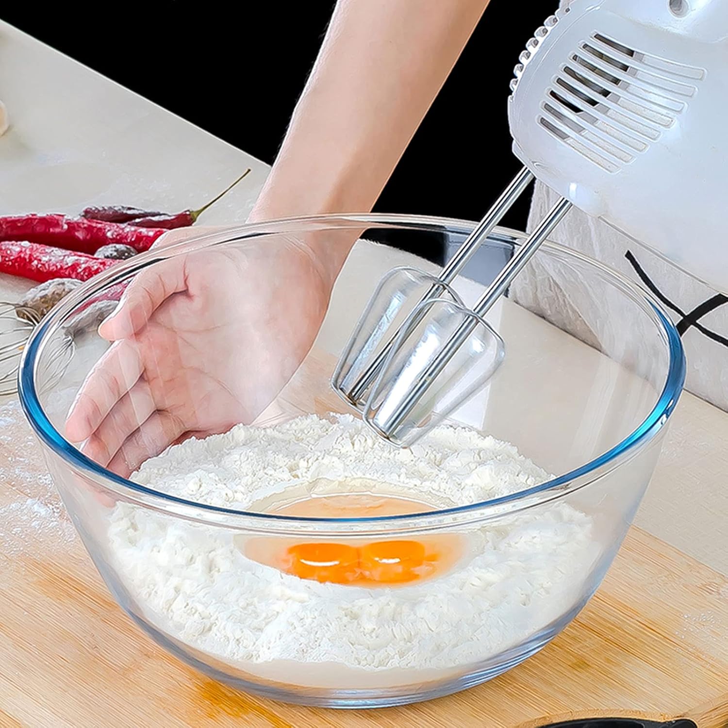 Glass Mixing Bowl Set of 3 for - Baking Kitchen Set 리뷰 및 가격