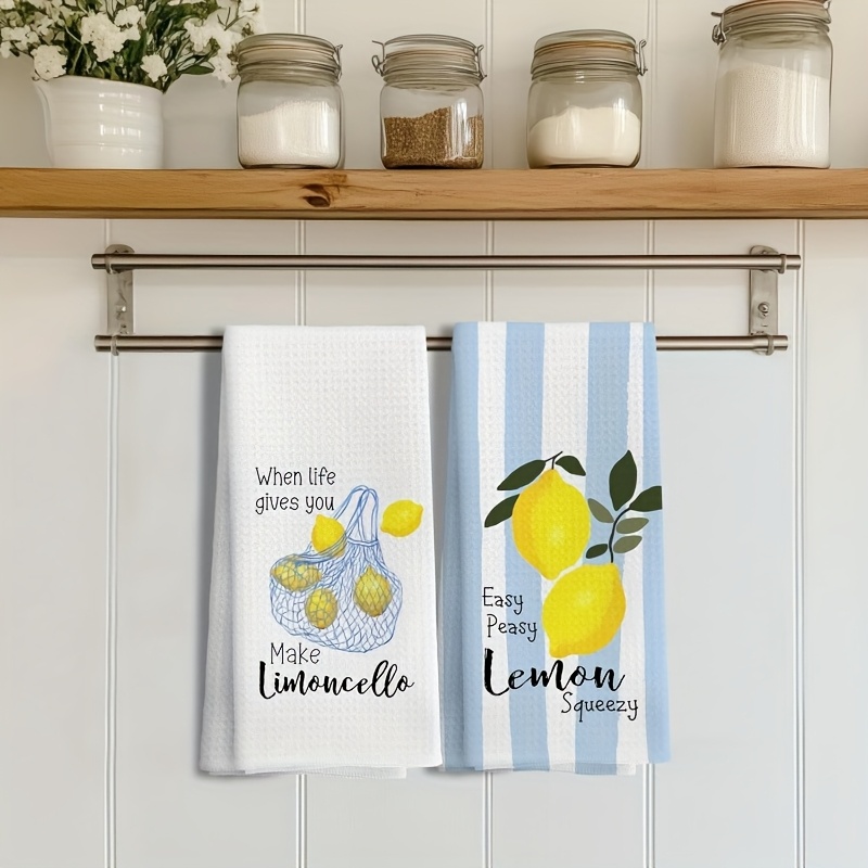 2Pcs, Lemon Mesh Kitchen Towel - Baking Kitchen Set 리뷰 및 가격