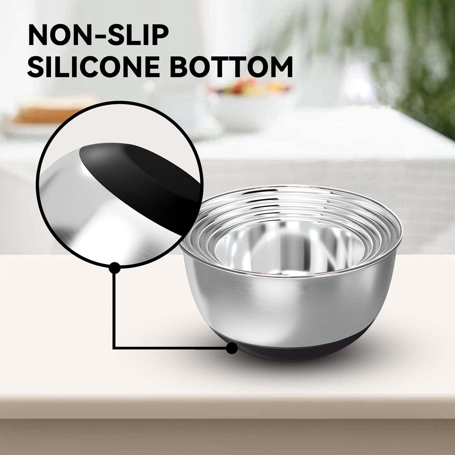 Stainless Steel Mixing Bowls w - Baking Kitchen Set 리뷰 및 가격