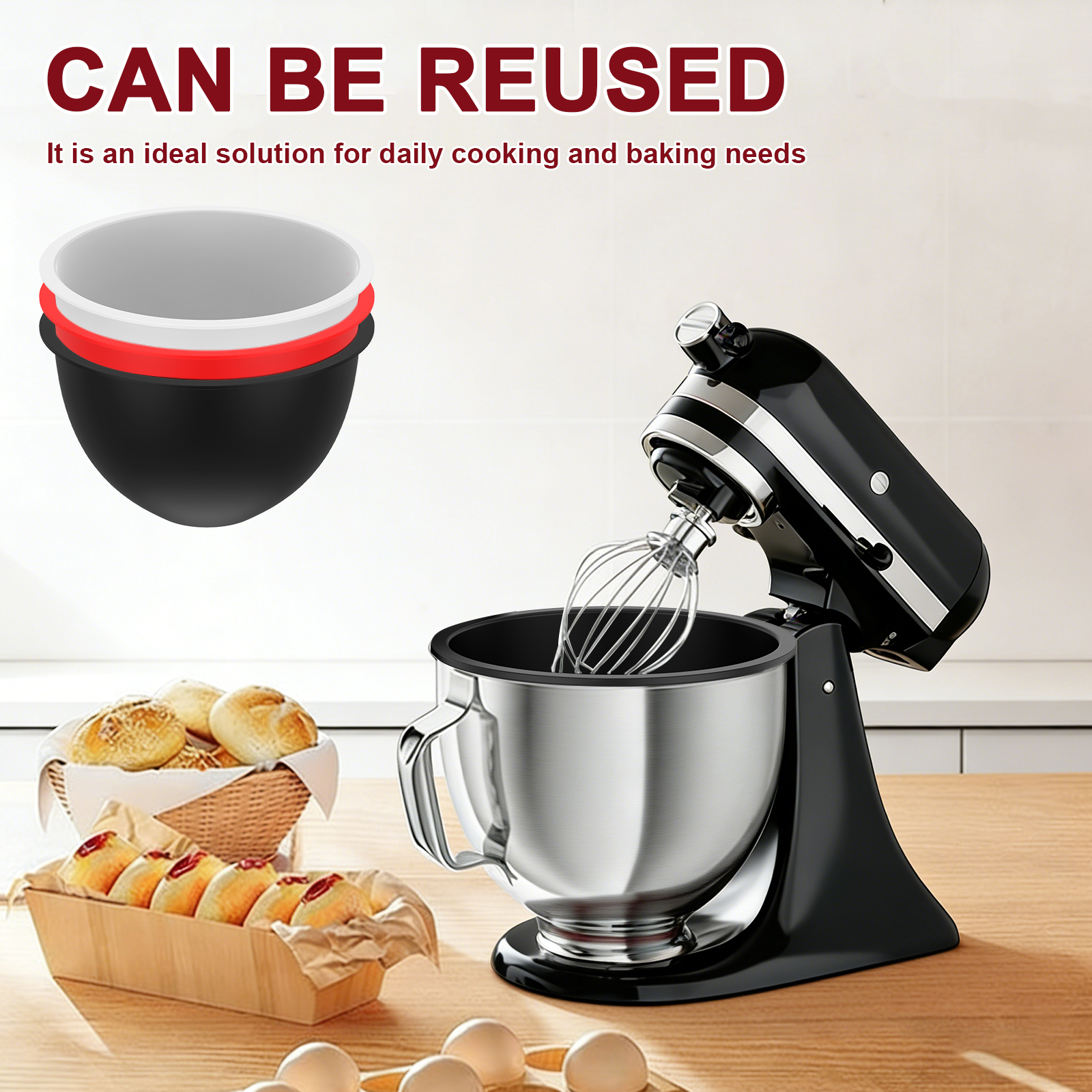 Silicone Bowl With Lids Includ - Kitchen Aid Baking Mixer 리뷰 및 가격